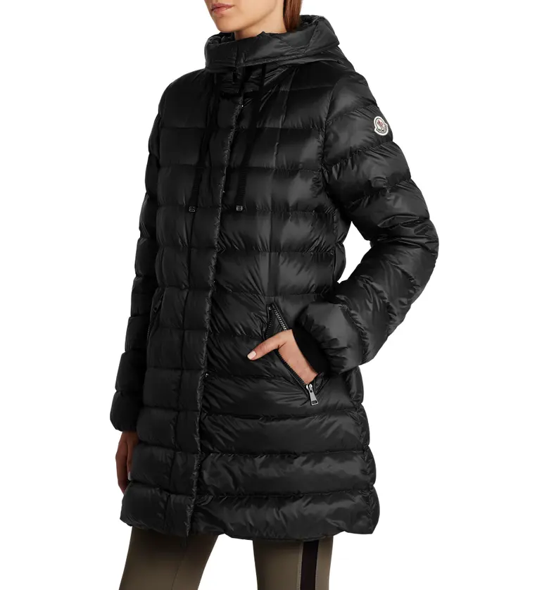 몽클레르 Moncler Gnosia Water Resistant Down Puffer Coat_BLACK