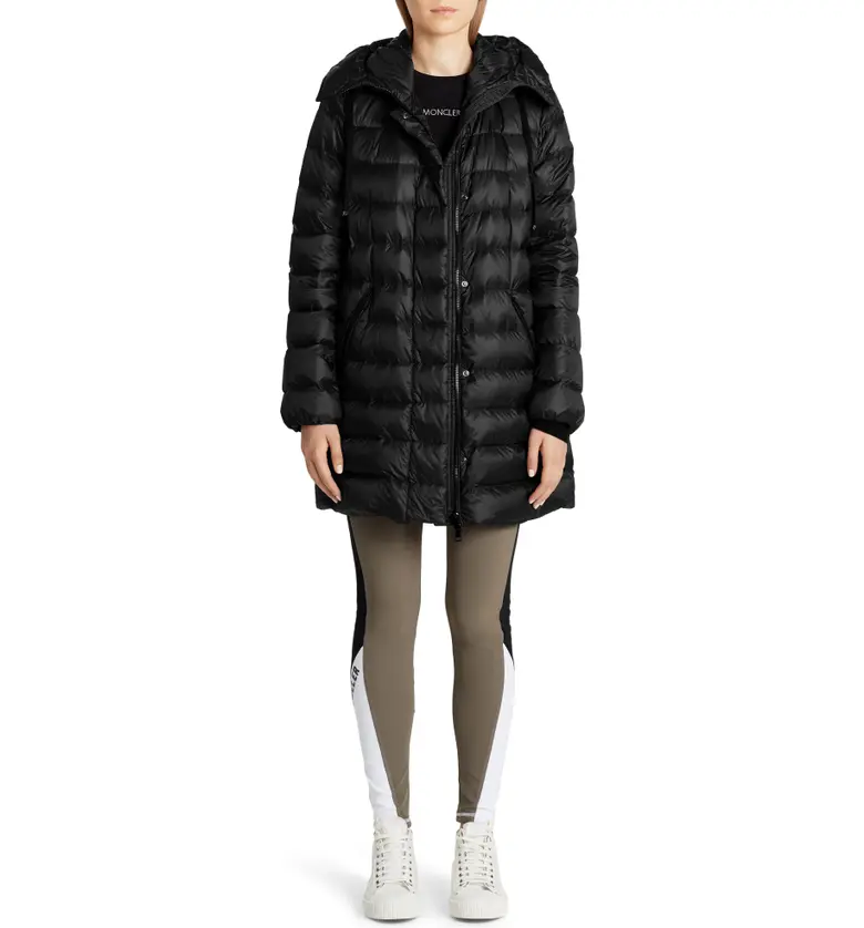 몽클레르 Moncler Gnosia Water Resistant Down Puffer Coat_BLACK