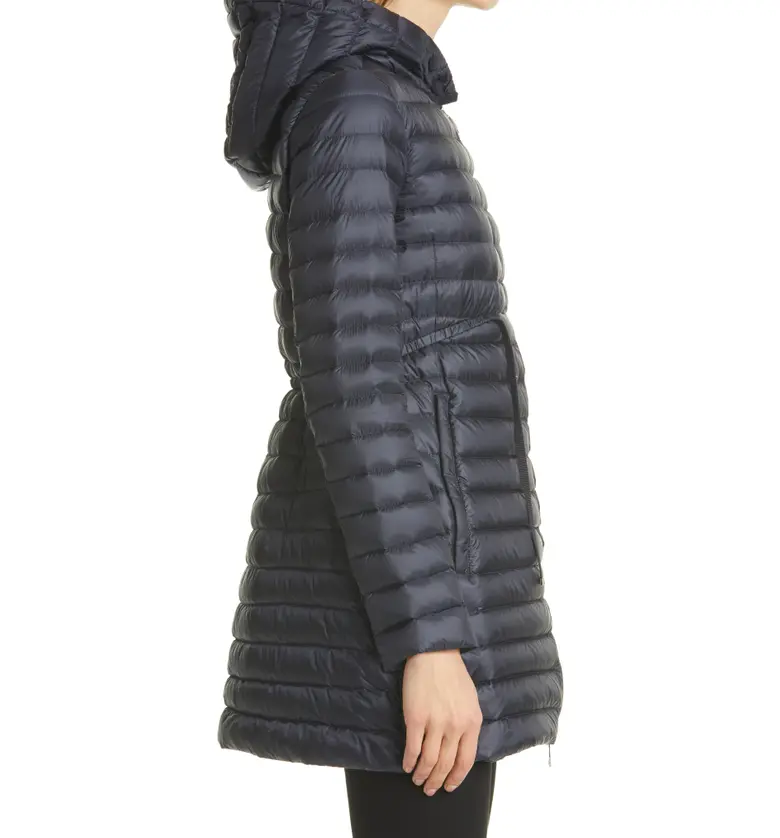 몽클레르 Moncler Barbel Fit & Flare Hooded Down Parka_NAVY