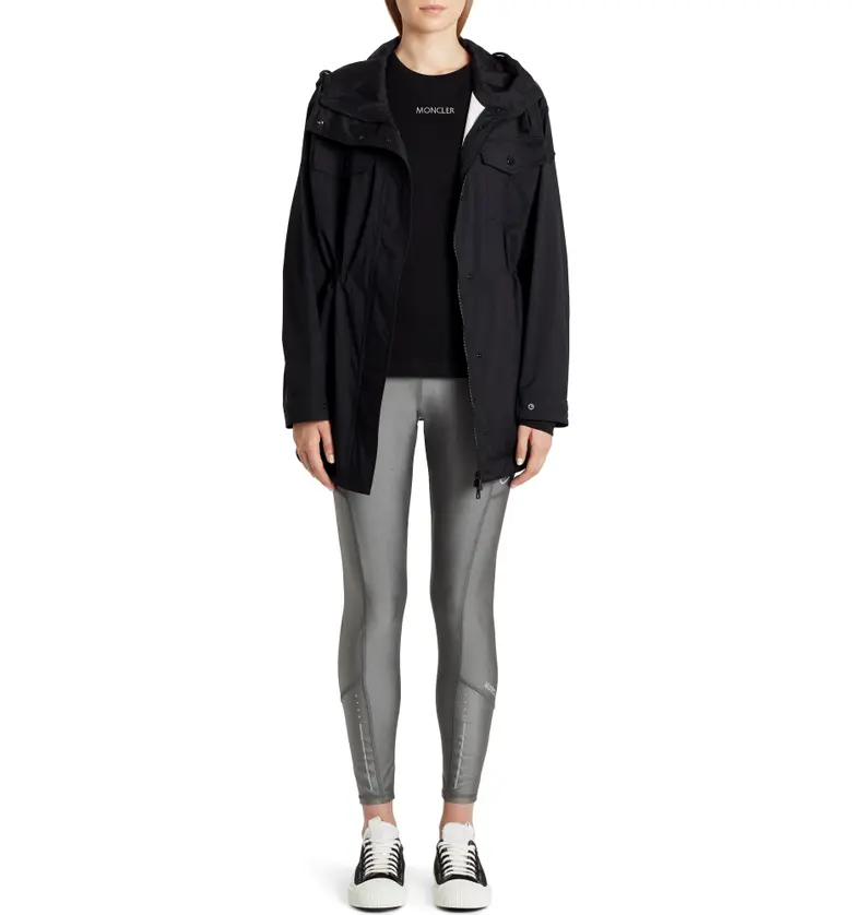 몽클레르 Moncler Sadalsud Hooded Raincoat_Black