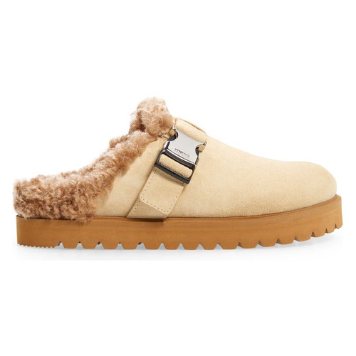 몽클레르 Moncler Mon Faux Shearling Mule_BROWN
