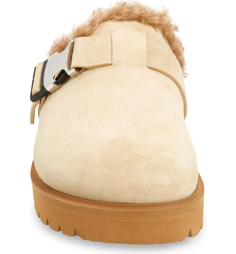 몽클레르 Moncler Mon Faux Shearling Mule_BROWN