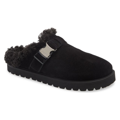 몽클레르 Moncler Mon Faux Shearling Mule_BLACK