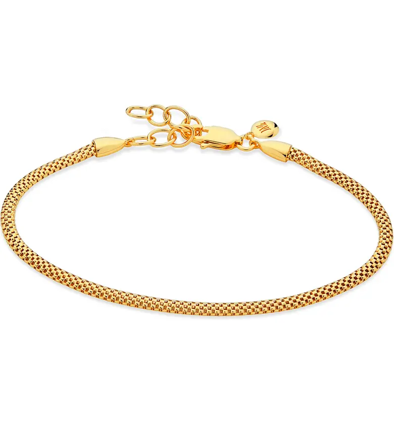 Monica Vinader x Doina Fine Chain Bracelet_YELLOW GOLD