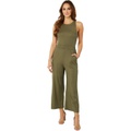 MONROW Linen Racer Jumpsuit