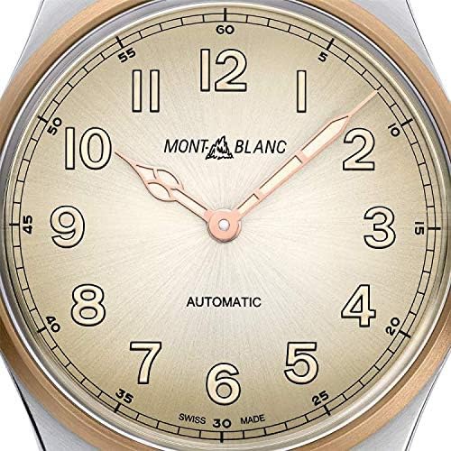  Montblanc 1858 Automatic Smoked Champagne Dial Mens Watch 119065