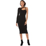 MOON RIVER Cutout Fitted Midi Sweaterdress