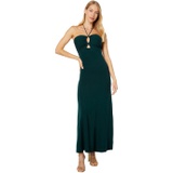 MOON RIVER Strap Halter Backless Midi Dress