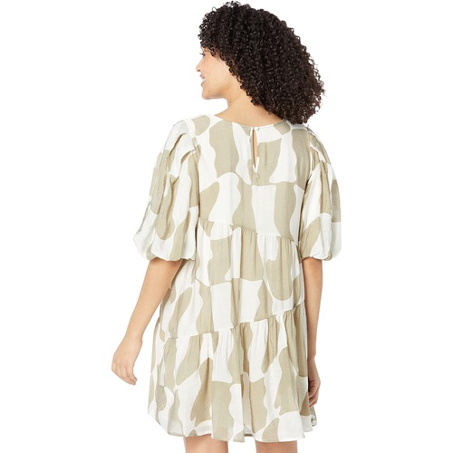  MOON RIVER Geo Print Mini Dress