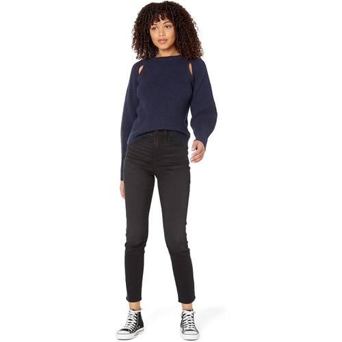  MOON RIVER Shoulder Cutout Sweater