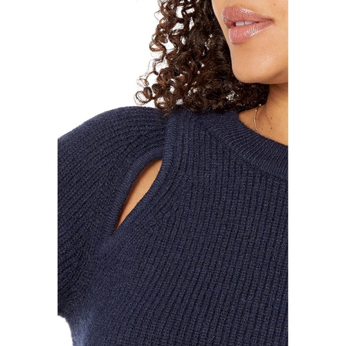  MOON RIVER Shoulder Cutout Sweater