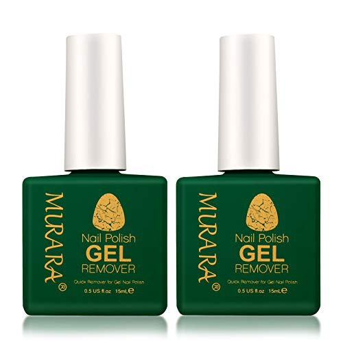  MURARA Gel Nail Polish Remover (2 Packs) - Remove Gel Nail Polish Within 2-3 Minutes - Quick & Easy Polish Remover - No Need For Foil, Soaking Or Wrapping