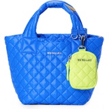 MZ Wallace Mini Metro Quilted Nylon Tote, Zip Pouch & Cuff Bundle_BRIGHT BLUE/ NEON YELLOW