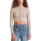 Madden Girl Long Sleeve Mock Neck Top wu002F Center Front Exposed Seam
