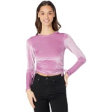 Madden Girl Long Sleeve Top with Side Shirring
