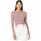 Madden Girl Long Sleeve Top with Corset