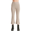 Madden Girl Rib Cropped Flare Sweater Pants