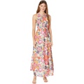 Maggy London Maxi Dress with Halter Neck