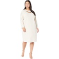 Maggy London Plus Size Long Sleeve Cutout Midi Dress