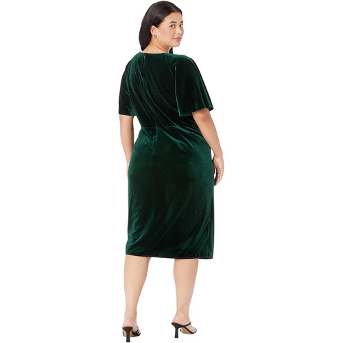  Maggy London Plus Size Velvet Wrap Dress