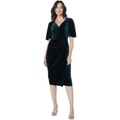 Maggy London Velvet Wrap Dress