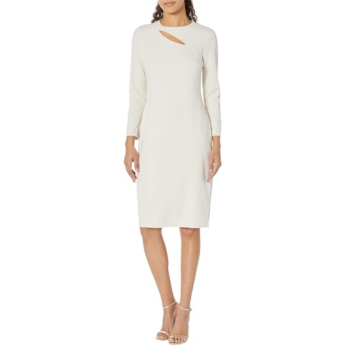  Maggy London Long Sleeve Cutout Midi Dress