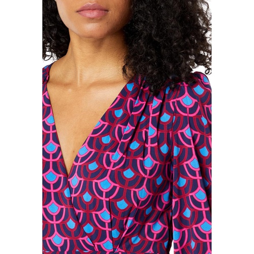  Maggy London V-Neck Geo Print Mini Dress