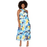 Maggy London Plus Size Ribbon Stripe Maxi Dress