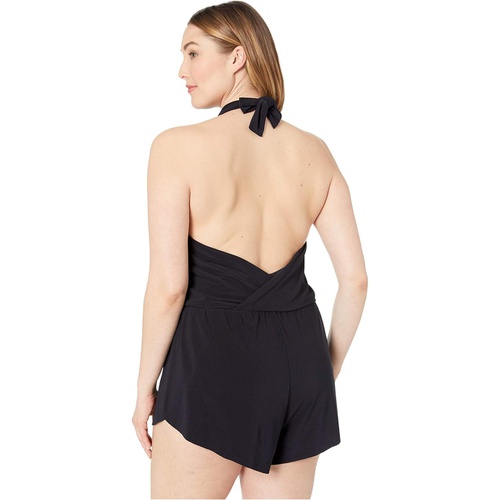  Magicsuit Plus Size Solid Bianca Romper One-Piece