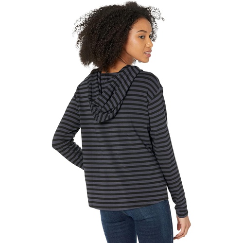  Majestic Filatures Soft Touch Stripe Long Sleeve Hoodie