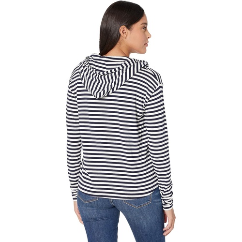  Majestic Filatures Soft Touch Stripe Long Sleeve Hoodie