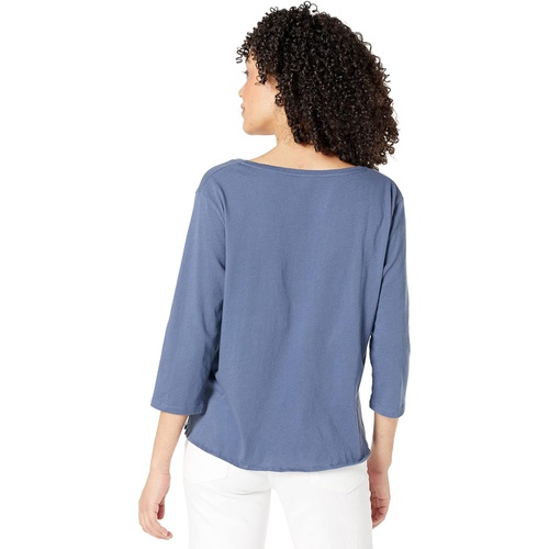  Majestic Filatures Cotton Silk Touch Semi Relaxed 3u002F4 Sleeve V-Neck Tee