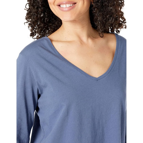  Majestic Filatures Cotton Silk Touch Semi Relaxed 3u002F4 Sleeve V-Neck Tee