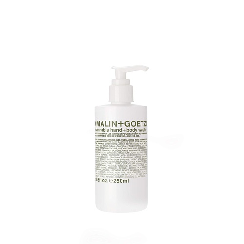  Malin + Goetz Cannabis Hand + Body Wash  cleansing, purifying + hydrating for women and men. for all skin types, even sensitive. no stripping or irritation. cruelty-free + vegan 8