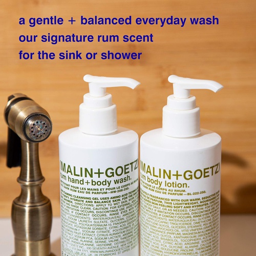  Malin + Goetz Hand + Body Wash, Rum, 8.5 Fl Oz