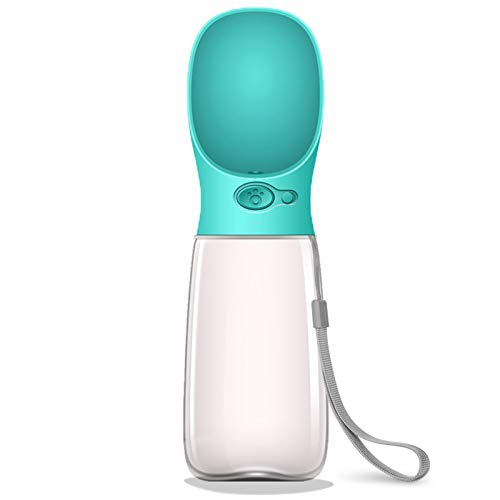  MalsiPree Dog Water Bottle, Leak Proof Portable Puppy Water Dispenser with Drinking Feeder for Pets Outdoor Walking, Hiking, Travel, Food Grade Plastic