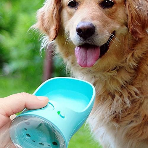  MalsiPree Dog Water Bottle, Leak Proof Portable Puppy Water Dispenser with Drinking Feeder for Pets Outdoor Walking, Hiking, Travel, Food Grade Plastic