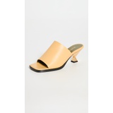 Maria Luca Drusilla Golden Hourglass Heel Mule