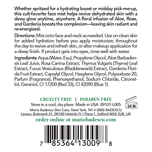  Mario Badescu Facial Spray Herbs/Rosewater and Cucumber/Green Tea (Pack of 2)