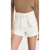 Marissa Webb Banks Paper Bag Canvas Boyfriend Shorts