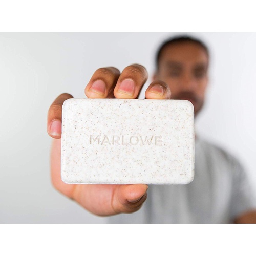  MARLOWE. No. 102 Mens Body Scrub Soap 7 oz | Best Exfoliating Bar for Men | Made with Natural Ingredients | Green Tea Extract | Amazing Scent