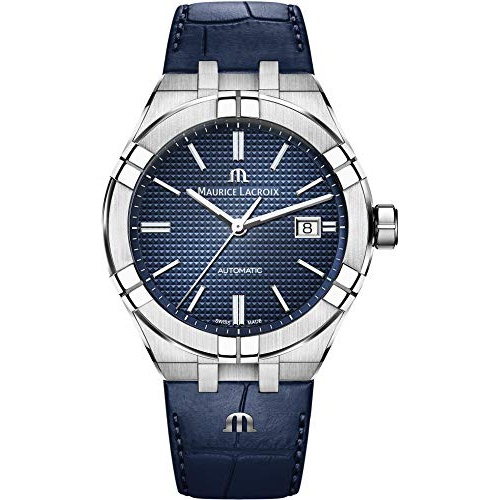  Maurice Lacroix Aikon Gents Automatic Watch, 42 mm, Blue, AI6008-SS001-430-1