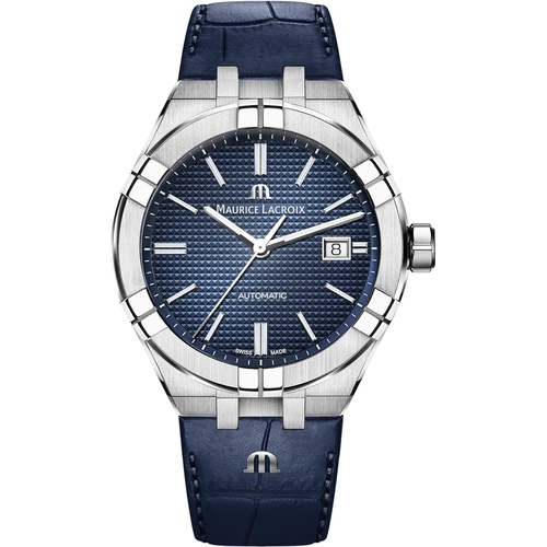  Maurice Lacroix Aikon Gents Automatic Watch, 42 mm, Blue, AI6008-SS001-430-1