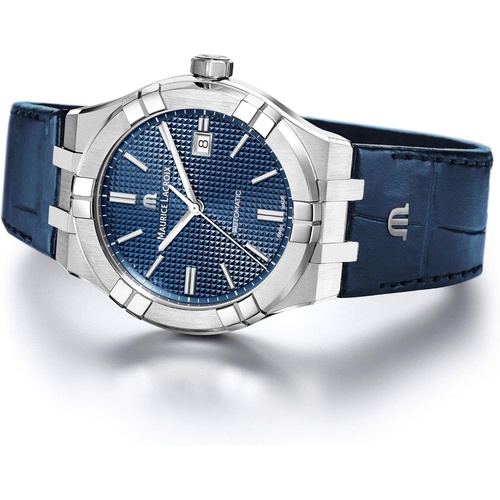  Maurice Lacroix Aikon Gents Automatic Watch, 42 mm, Blue, AI6008-SS001-430-1