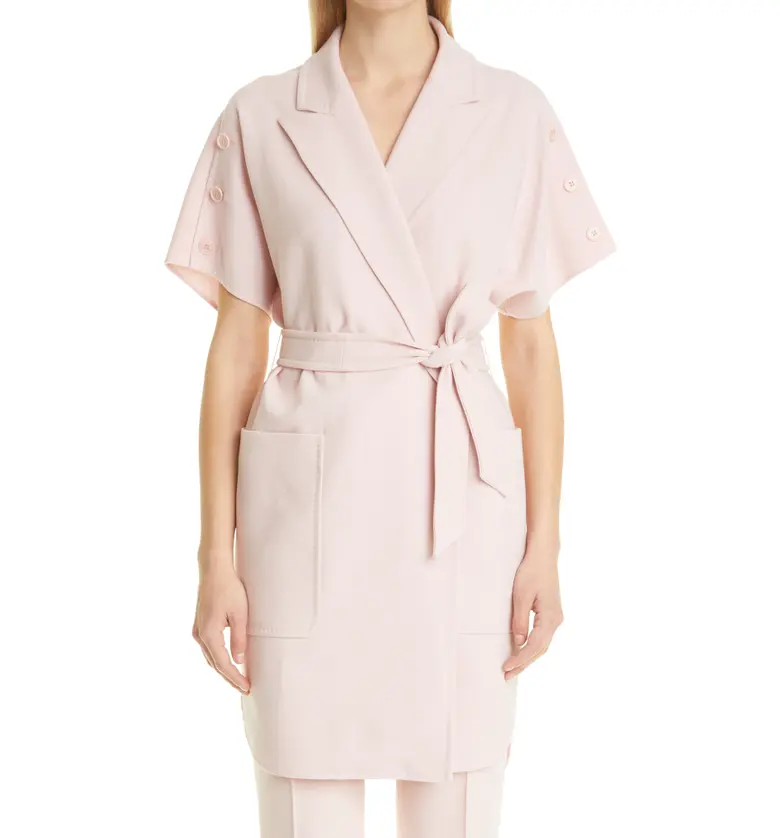 Max Mara Cestino Wool Stretch Crepe Jacket_PINK