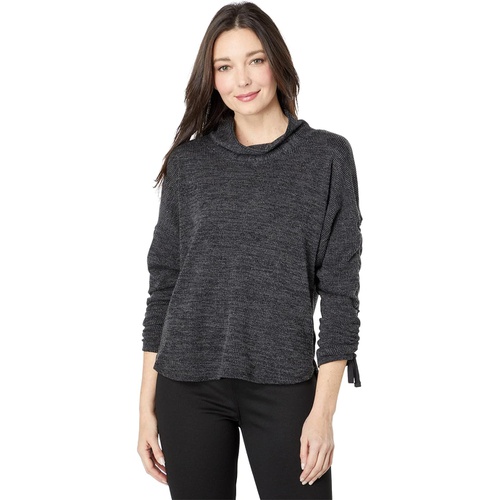  Max Studio Texture Rib Cowl Neck Top