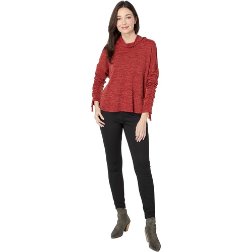  Max Studio Texture Rib Cowl Neck Top