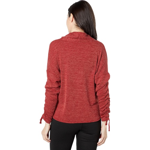  Max Studio Texture Rib Cowl Neck Top