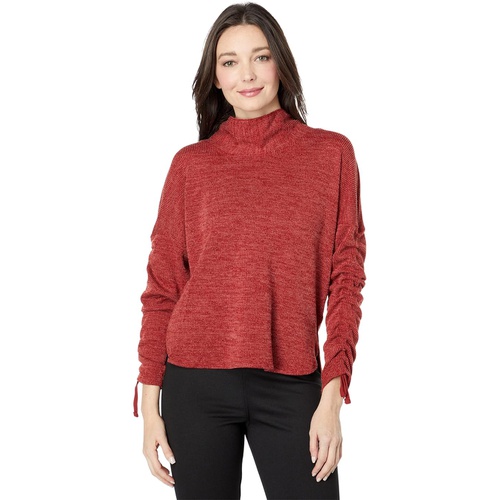  Max Studio Texture Rib Cowl Neck Top