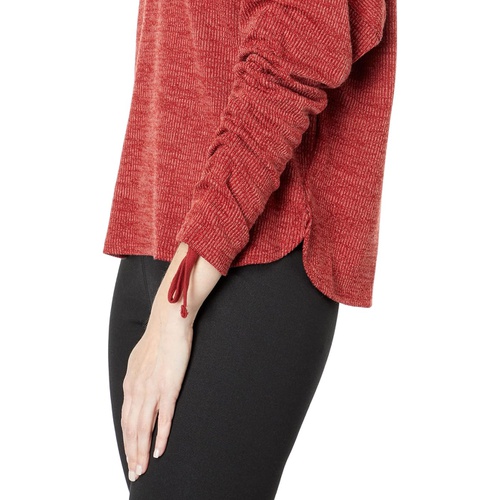  Max Studio Texture Rib Cowl Neck Top